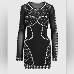 Rebecca Minkoff Studded Kate Dress XS NWT RARE